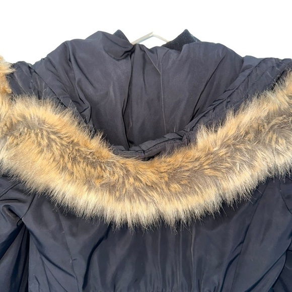 CALVIN KLEIN  WOMENS SMALL BLACK PUFFER PARKA JACKET HOODED DOUBLE ZIPPER SIZE S - Picture 16 of 16